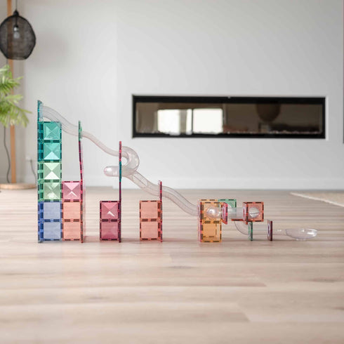 CONNETIX - 80 Piece Pastel Ball Run Expansion Pack